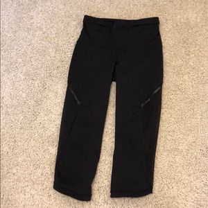 Lululemon Crop Mesh Tights.